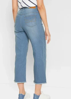 Clearance 7/8-Komfort-Stretch-Jeans, Wide Fit Damen Jeans|Bekleidung·Shirts & Tops