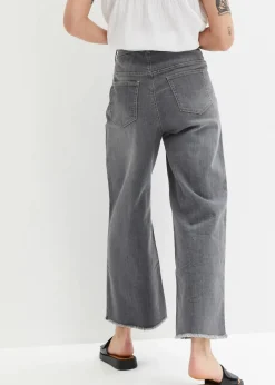 New 7/8-Komfort-Stretch-Jeans, Wide Fit Damen Jeans|Bekleidung·Shirts & Tops