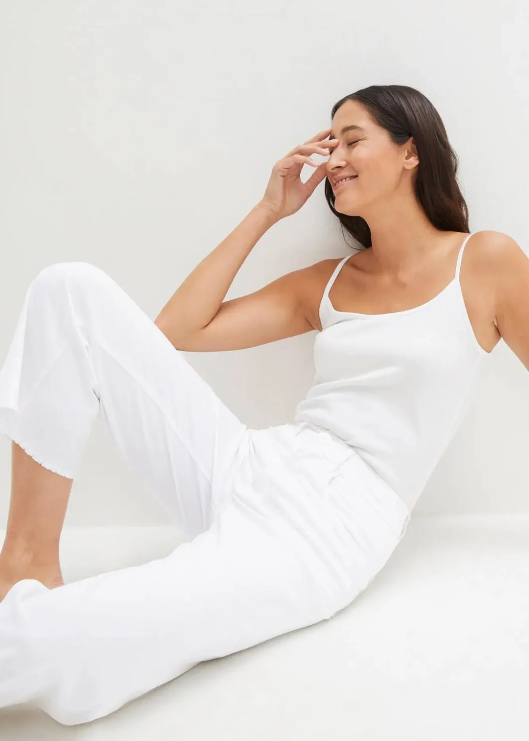 Damen bonprix Jeans|Bekleidung·Shirts & Tops|7/8-Komfort-Stretch-Jeans, Wide Fit