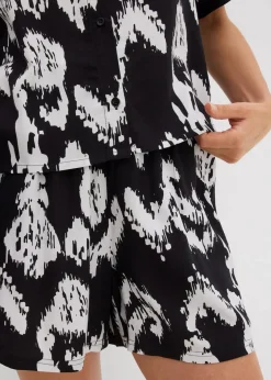 Damen bonprix Bekleidung·Jacken & Mäntel|Blusen & Tuniken|Kurzarmbluse aus fließender Viskose