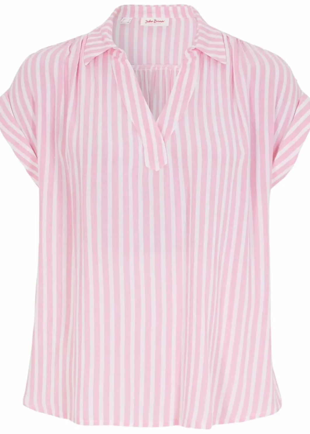Damen bonprix Blusen & Tuniken|Bekleidung·Jacken & Mäntel|Kurzarmbluse aus fließender Viskose