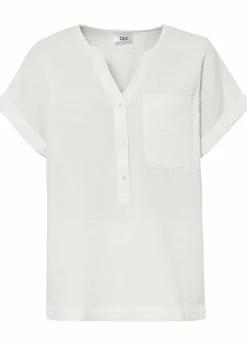 Hot Kurzarmbluse aus Musselin Damen Blusen & Tuniken|Bekleidung·Jacken & Mäntel