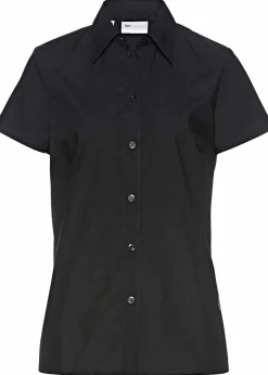 Clearance Kurzarmbluse aus Popeline Damen Blusen & Tuniken|Bekleidung·Jacken & Mäntel