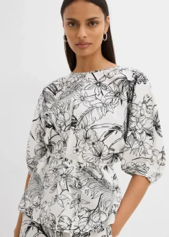 Best Kurzarmbluse aus reiner Baumwolle Damen Bekleidung·Jacken & Mäntel|Blusen & Tuniken