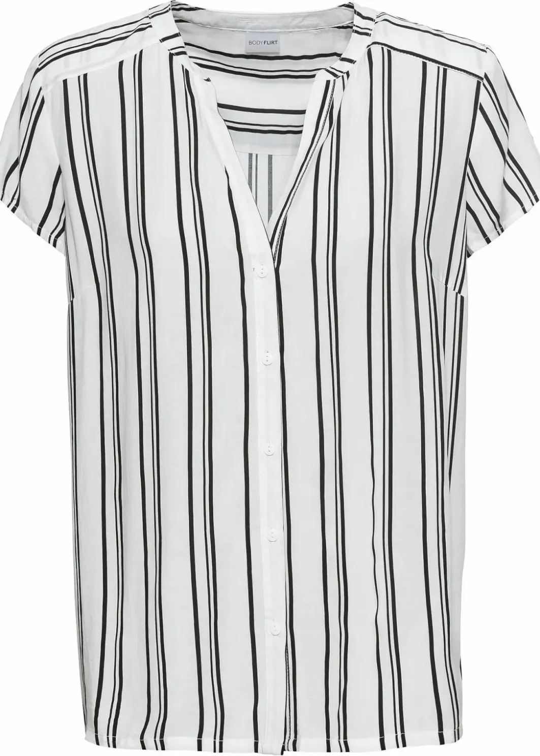 Clearance Kurzarmbluse aus reiner Viskose Damen Blusen & Tuniken|Nachhaltigere Materialien