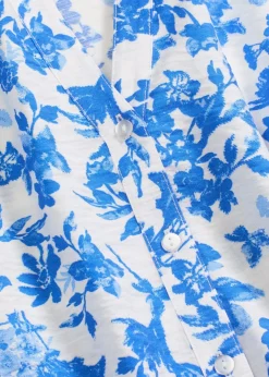 Damen bonprix Bekleidung·Jacken & Mäntel|Blusen & Tuniken|Kurzarmbluse aus softem Viskose-Mix