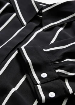 Damen bonprix Bekleidung·Jacken & Mäntel|Blusen & Tuniken|Kurzarmbluse aus strukturiertem Crêpe