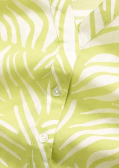 Damen bonprix Bekleidung·Jacken & Mäntel|Blusen & Tuniken|Kurzarmbluse in Leinenoptik