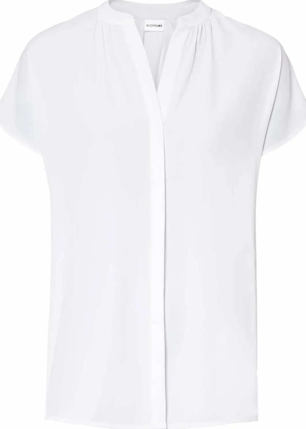 Damen bonprix Bekleidung·Jacken & Mäntel|Blusen & Tuniken|Kurzarmbluse mit verdeckter Knopfleiste