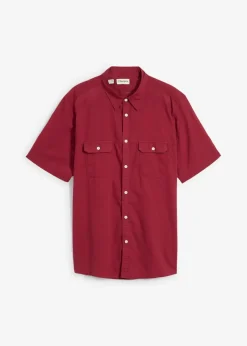 Hot Kurzarmhemd aus reiner Baumwolle Herren Hemden|Basics