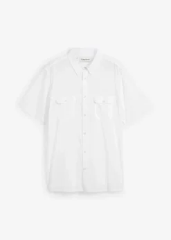 Herren bonprix Hemden|Basics|Kurzarmhemd aus reiner Baumwolle