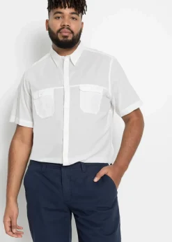 Herren bonprix Hemden|Basics|Kurzarmhemd aus reiner Baumwolle