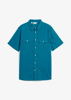 Herren bonprix Hemden|Basics|Kurzarmhemd aus reiner Baumwolle