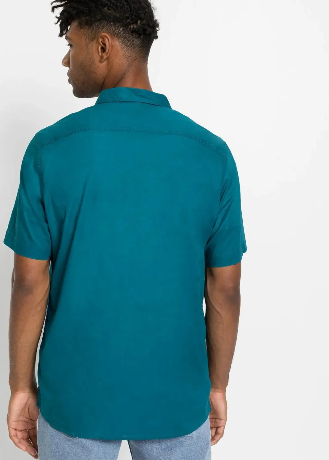 Herren bonprix Hemden|Basics|Kurzarmhemd aus reiner Baumwolle