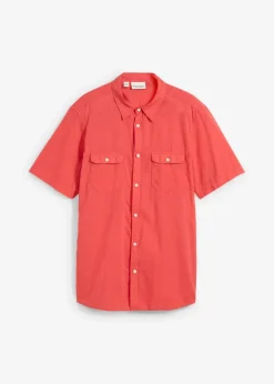 Sale Kurzarmhemd aus reiner Baumwolle Herren Hemden|Basics