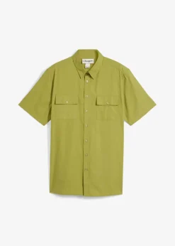 Herren bonprix Hemden|Basics|Kurzarmhemd aus reiner Baumwolle