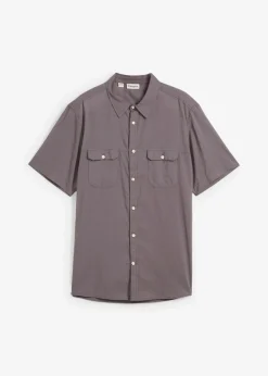 Herren bonprix Hemden|Basics|Kurzarmhemd aus reiner Baumwolle