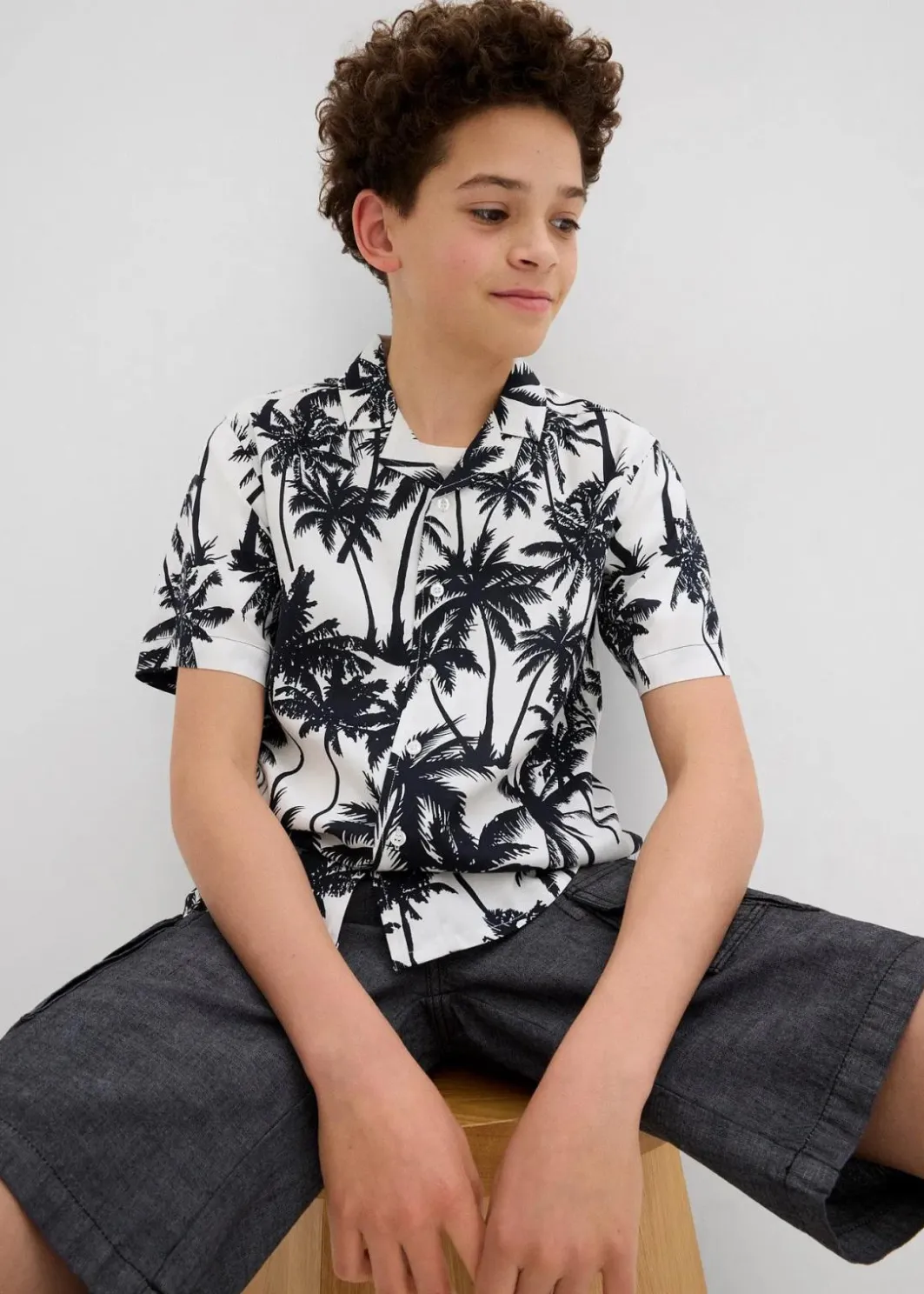 Kinder bonprix Jungen 9-16 Jahre·Anzüge & Hemden|Kurzarmhemd aus softer Viskose