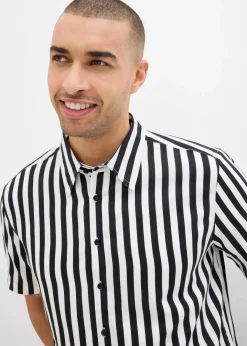 Herren bonprix Große Größen|Hemden|Kurzarmhemd aus softer Viskose