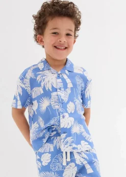 Kurzarmhemd aus softer Viskose Kinder Jungen 2-8 Jahre·Anzüge & Hemden