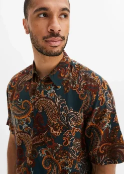 Sale Kurzarmhemd aus Viskose Herren Große Größen|Hemden