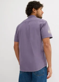 Outlet Kurzarmhemd mit Druck Herren Hemden|Große Größen