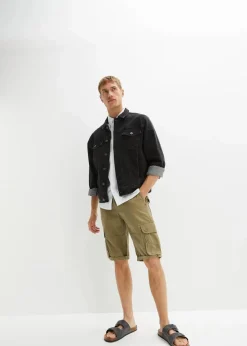 Sale Kurzarmhemd mit Stretch-Anteil, Slim Fit Herren Große Größen|Hemden