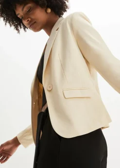 Damen bonprix Blazer|Nachhaltigere Materialien|Kurzblazer