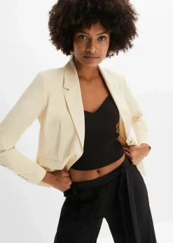 Damen bonprix Blazer|Nachhaltigere Materialien|Kurzblazer