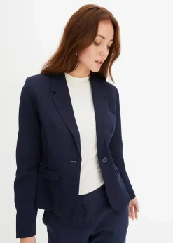 Damen bonprix Blazer|Nachhaltigere Materialien|Kurzblazer
