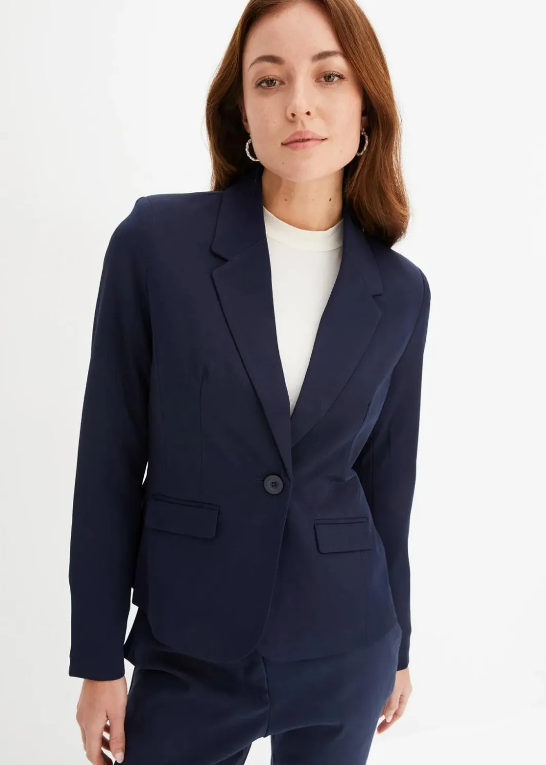 Damen bonprix Blazer|Nachhaltigere Materialien|Kurzblazer