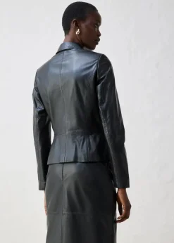 Best Kurzblazer aus Lammnappa Damen Bekleidung·Basics|Blazer