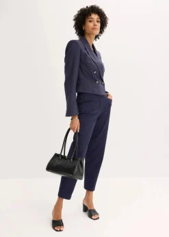 Damen bonprix Bekleidung·Basics|Blazer|Kurzblazer mit markanten Schultern