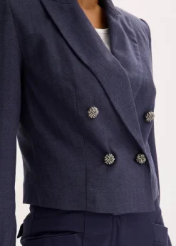 Damen bonprix Bekleidung·Basics|Blazer|Kurzblazer mit markanten Schultern
