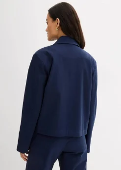 Damen bonprix Bekleidung·Hosen|Zweiteiler & Sets|Kurze Übergangsjacke aus elastischem Bio-Baumwoll-Mix