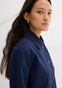 Damen bonprix Bekleidung·Hosen|Zweiteiler & Sets|Kurze Übergangsjacke aus elastischem Bio-Baumwoll-Mix