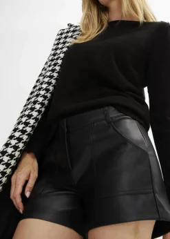 New Kurze Lederimitat-Shorts Damen Bekleidung·Kleider|Bekleidung·Outdoorbekleidung