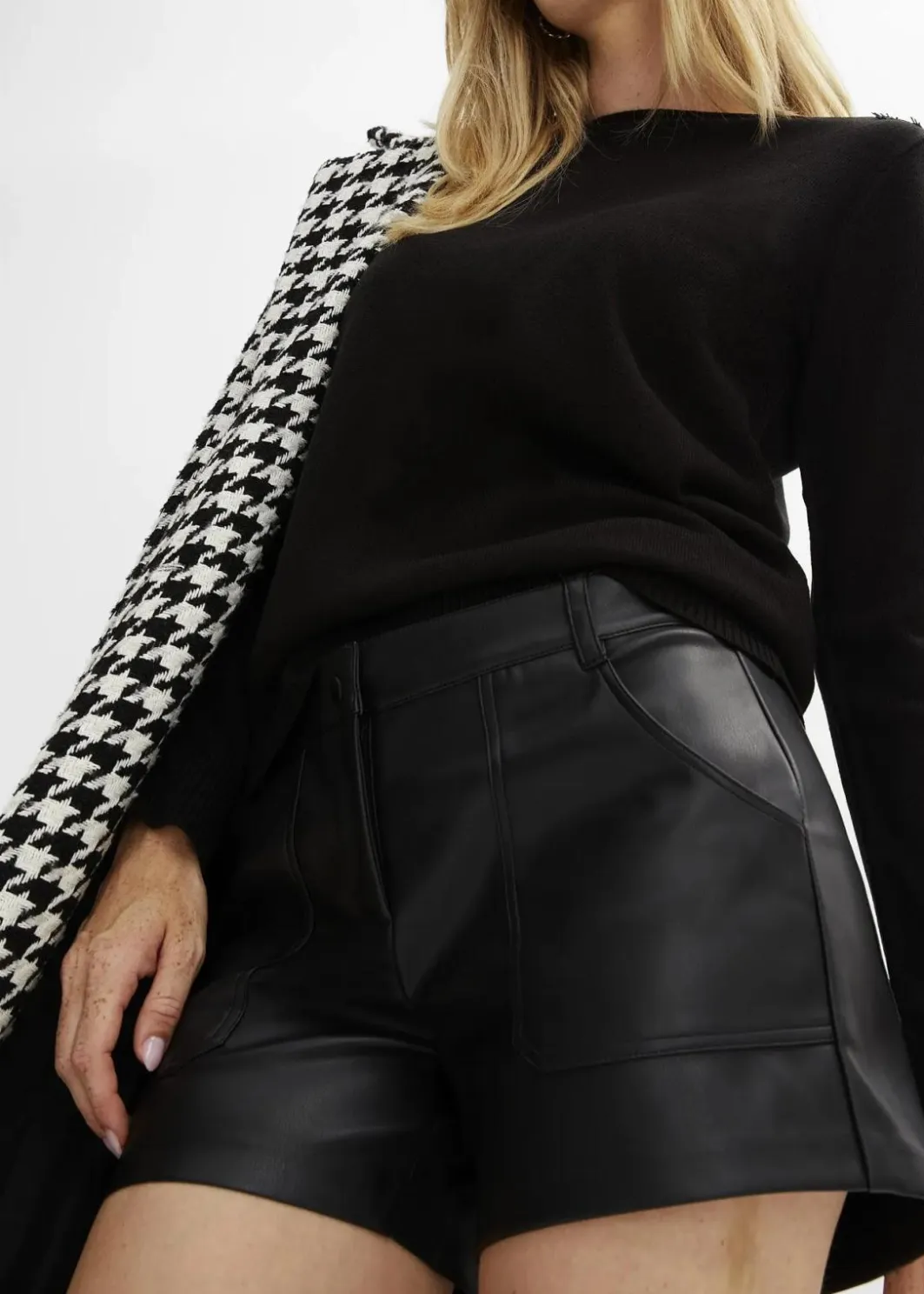 New Kurze Lederimitat-Shorts Damen Bekleidung·Kleider|Bekleidung·Outdoorbekleidung