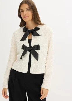 Damen bonprix Jacken & Mäntel|Bekleidung·Hosen|kurze Pailletten-Jacke