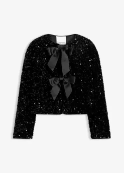 Discount kurze Pailletten-Jacke Damen Bekleidung·Hosen|Jacken & Mäntel
