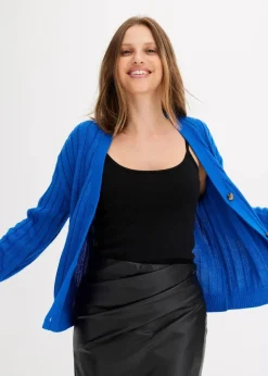 Discount Kurze Ripp-Strickjacke Damen Bekleidung·Umstandsmode|Bekleidung·Jeans