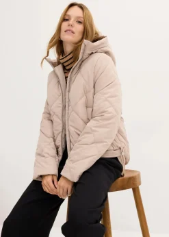 Discount Kurze Steppjacke mit Futter in Kontrastfarbe Damen Bekleidung·Hosen|Jacken & Mäntel