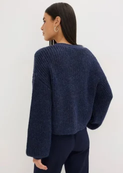 Best Kurze Strickjacke mit Glitzergarn und Wollanteil Damen Bekleidung·Umstandsmode|Bekleidung·Jeans
