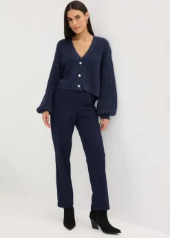 Best Kurze Strickjacke mit Glitzergarn und Wollanteil Damen Bekleidung·Umstandsmode|Bekleidung·Jeans