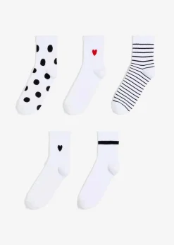 Kurze Tennissocken mit Bio-Baumwolle (5er Pack) Damen Nachhaltigere Materialien|Socken & Strumpfhosen