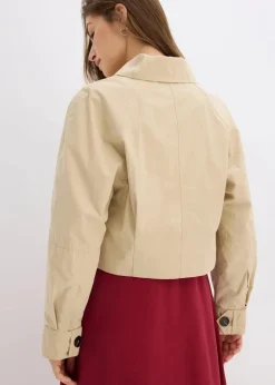Damen bonprix Bekleidung·Hosen|Jacken & Mäntel|Kurze Trenchjacke