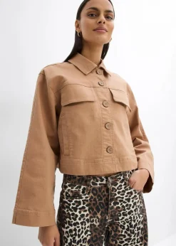 Best Kurze Twill-Jacke Damen Bekleidung·Hosen|Jacken & Mäntel