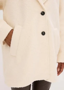 Sale Kurzer Bouclé-Mantel, oversized Damen Bekleidung·Hosen|Jacken & Mäntel
