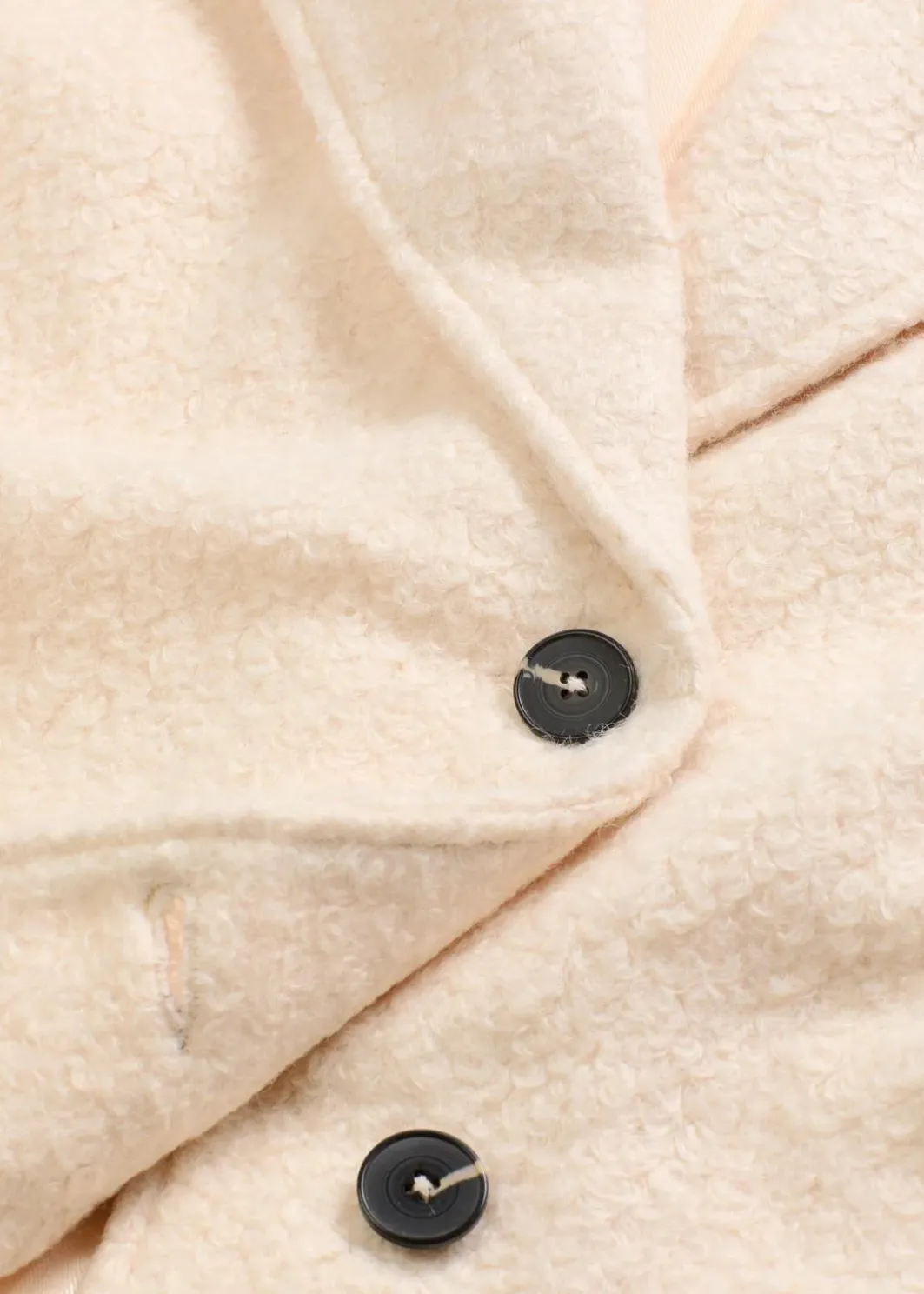 Sale Kurzer Bouclé-Mantel, oversized Damen Bekleidung·Hosen|Jacken & Mäntel