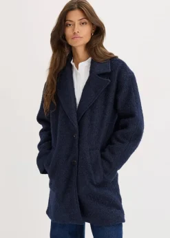 Damen bonprix Jacken & Mäntel|Bekleidung·Hosen|Kurzer Bouclé-Mantel, oversized
